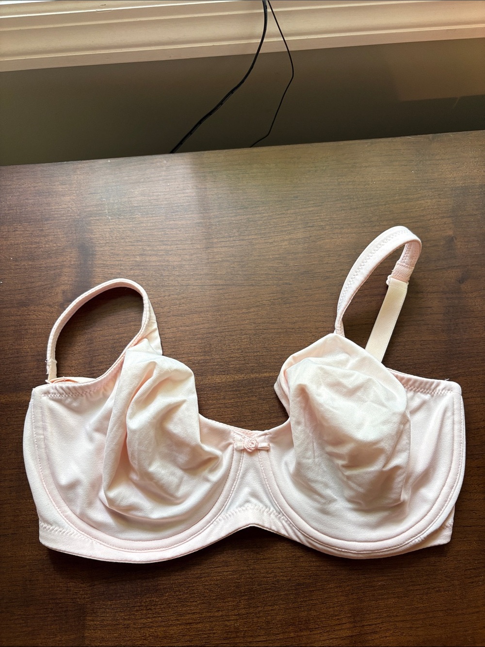 Victoria's Secret Pale Pink Cotton Underwire Bra & Brief Set - Picture 6 of 6